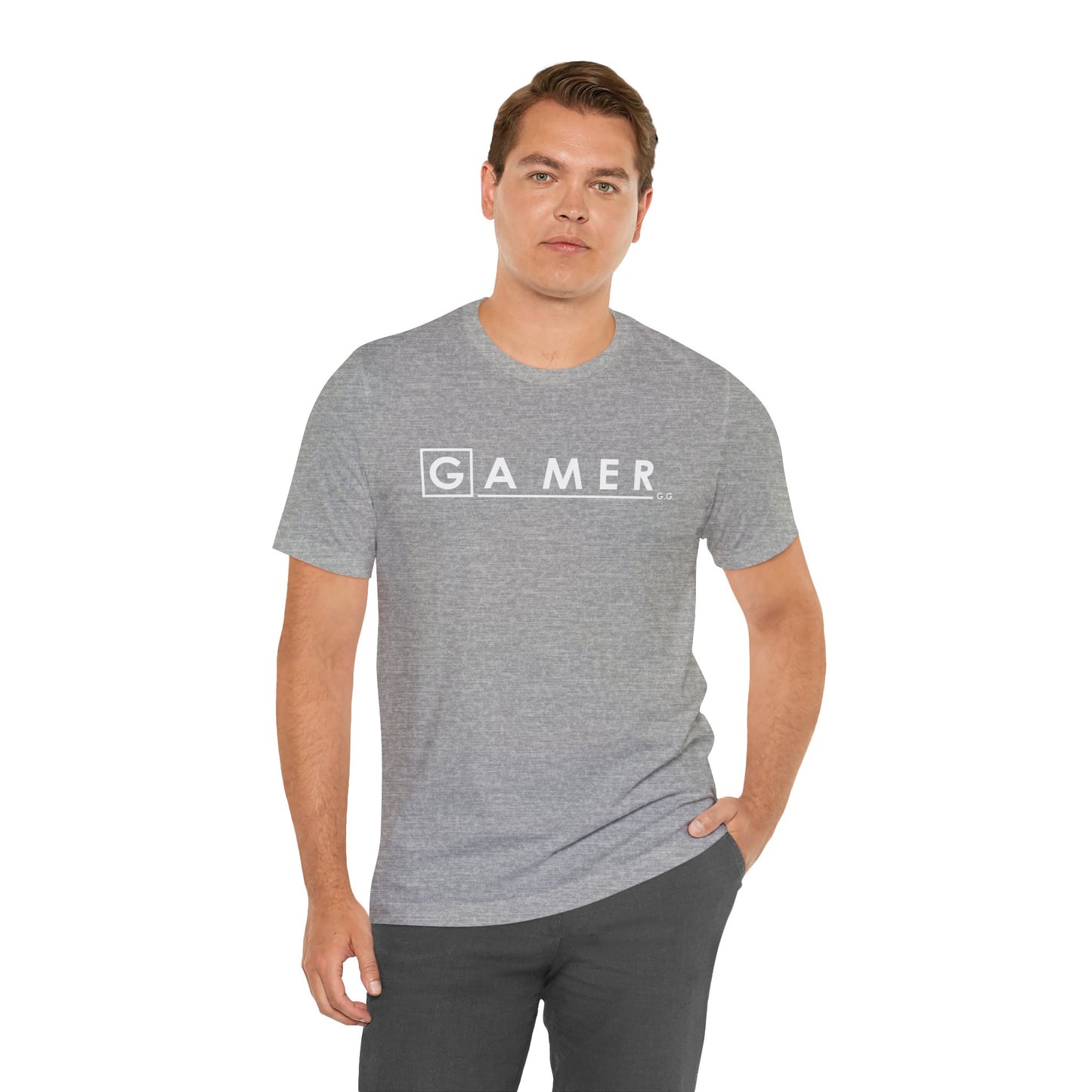 DR. GAMER IS IN THE HOUSE. Unisex Jersey Short Sleeve Tee