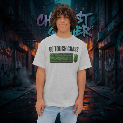 GO TOUCH GRASS. Unisex Oversized Boxy Tee