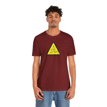 CAUTION BANANA. Unisex Jersey Short Sleeve Tee