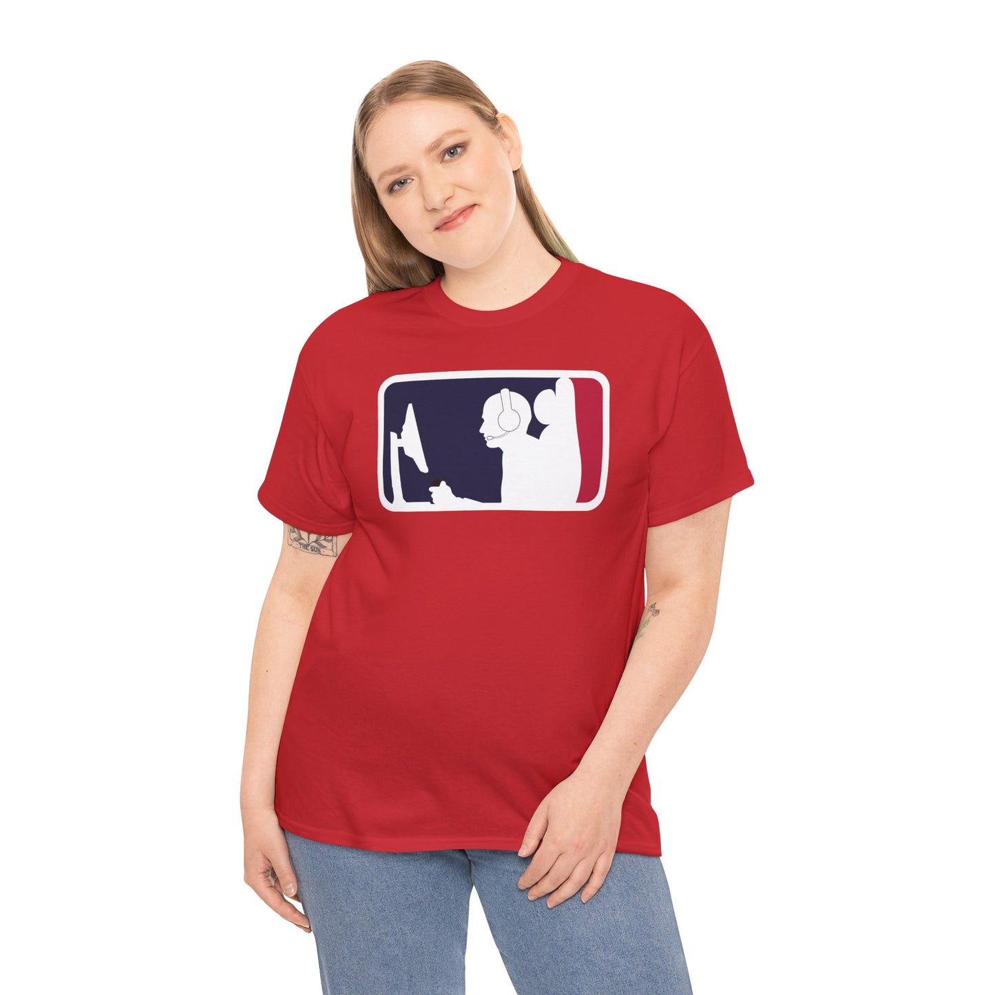 MAJOR LEAGUE GAMER (CONSOLE). Unisex Heavy Cotton Tee