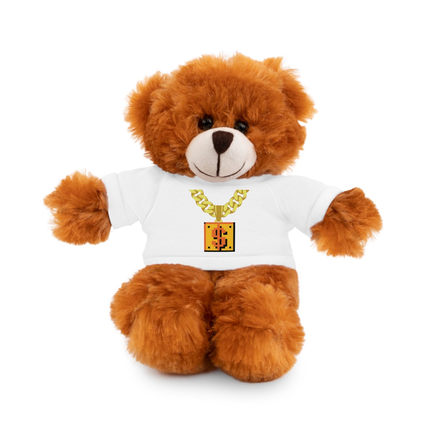 HUG LIFE. Stuffed Animals with COIN BOX CUBAN CHAIN $? Tee