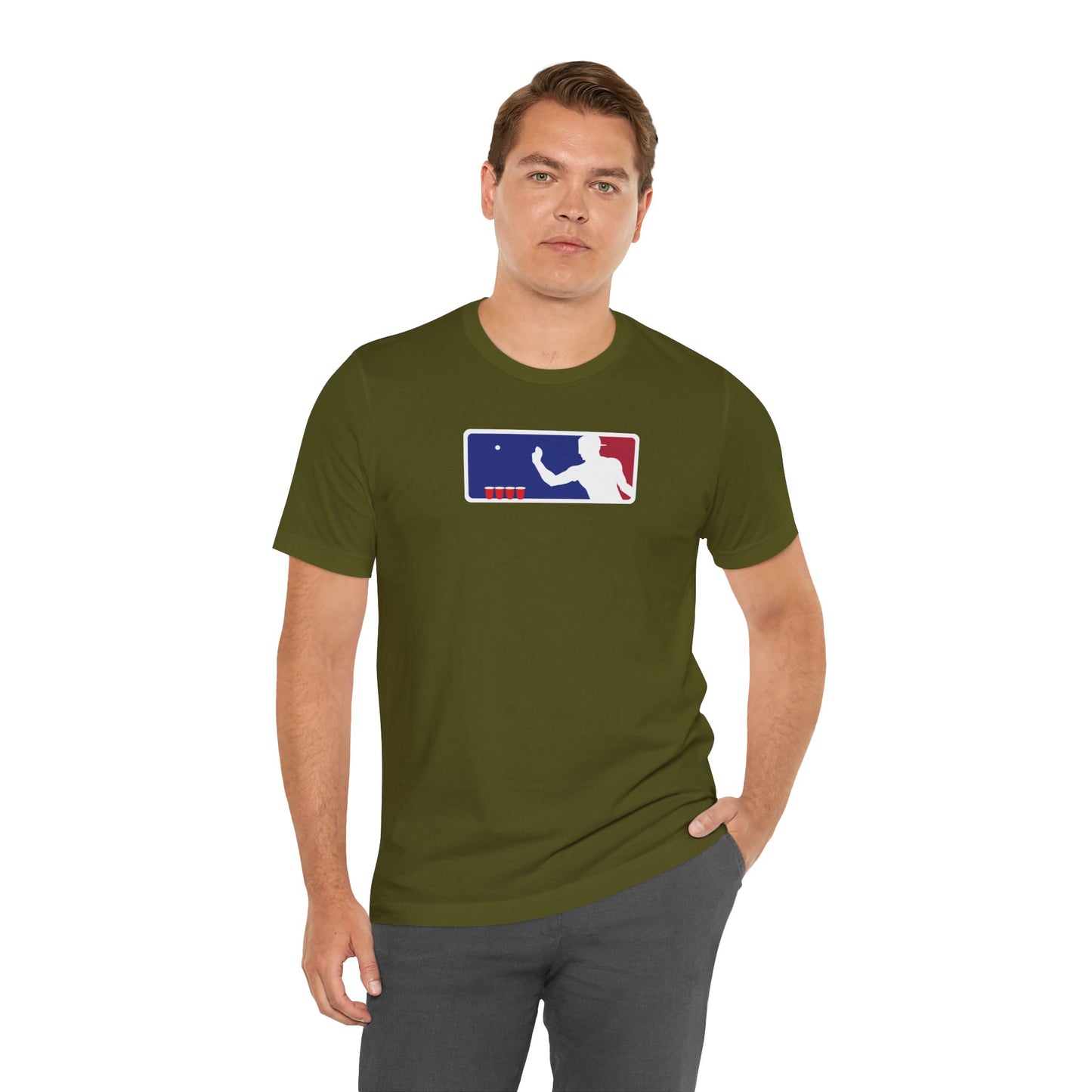 MAJOR LEAGUE PONGER. Unisex Jersey Short Sleeve Tee