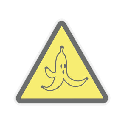 CAUTION BANANA PEEL. Kiss-Cut Stickers