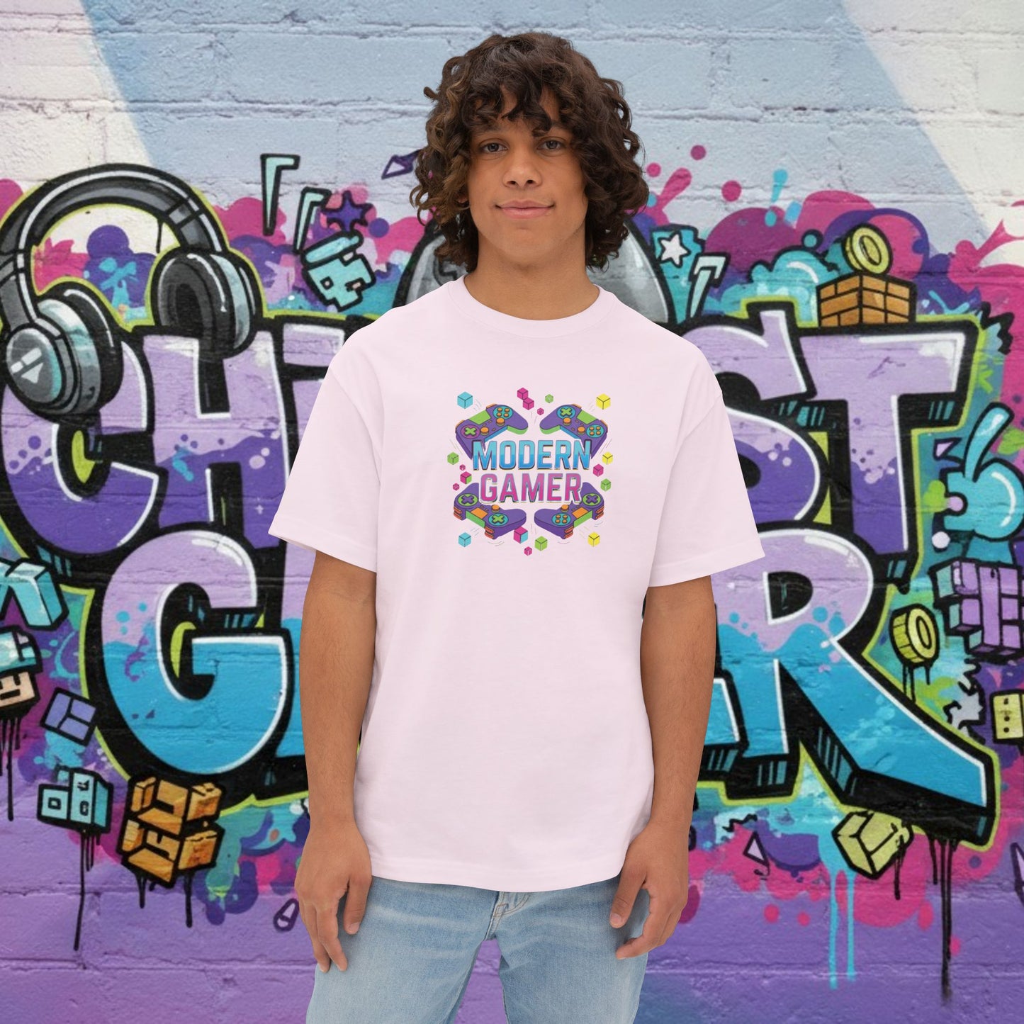 MODERN GAMER. Unisex Oversized Boxy Tee