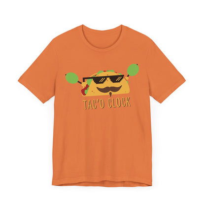 TACO O'CLOCK. Unisex Jersey Short Sleeve Tee