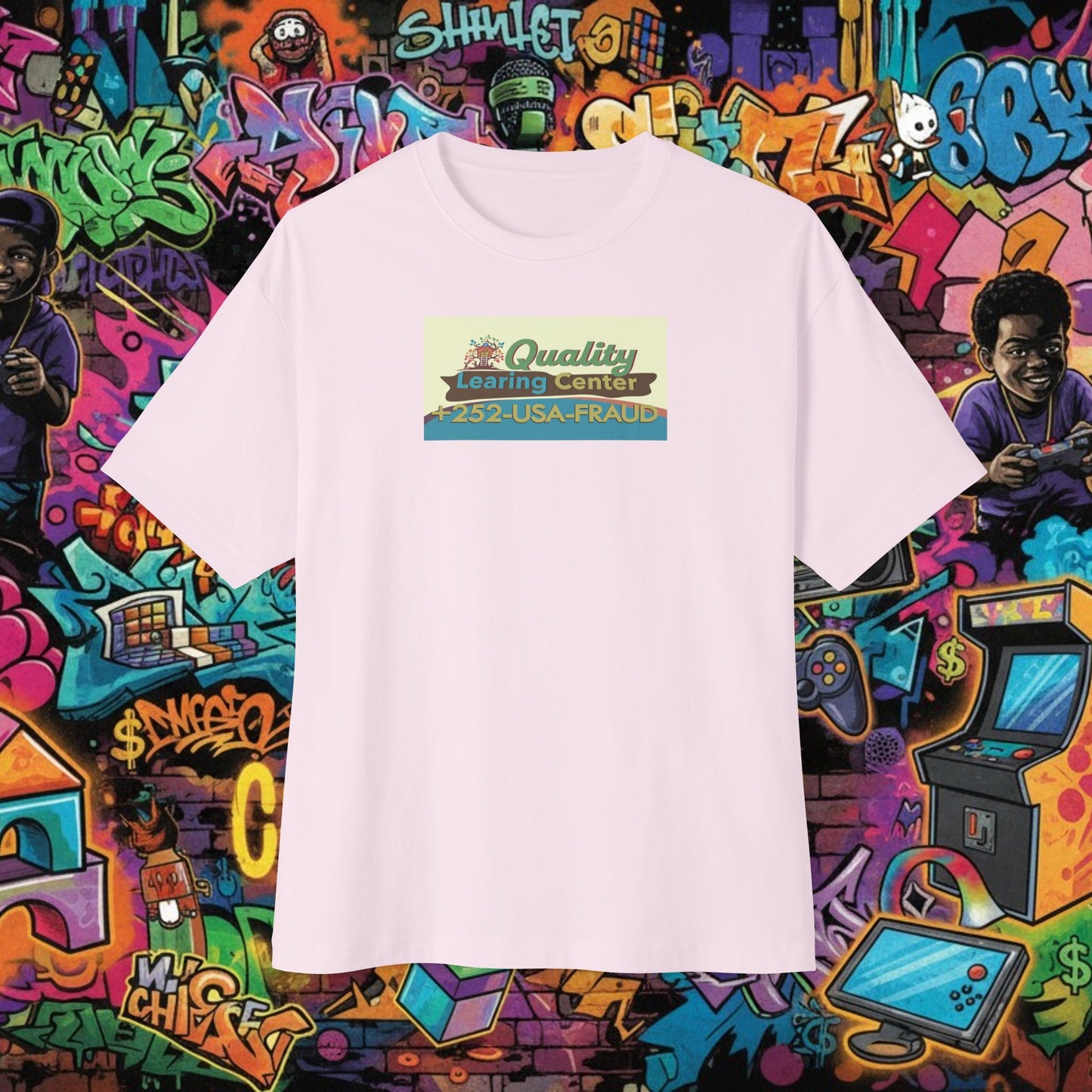 QUALITY LEARING CENTER. Unisex Oversized Boxy Tee