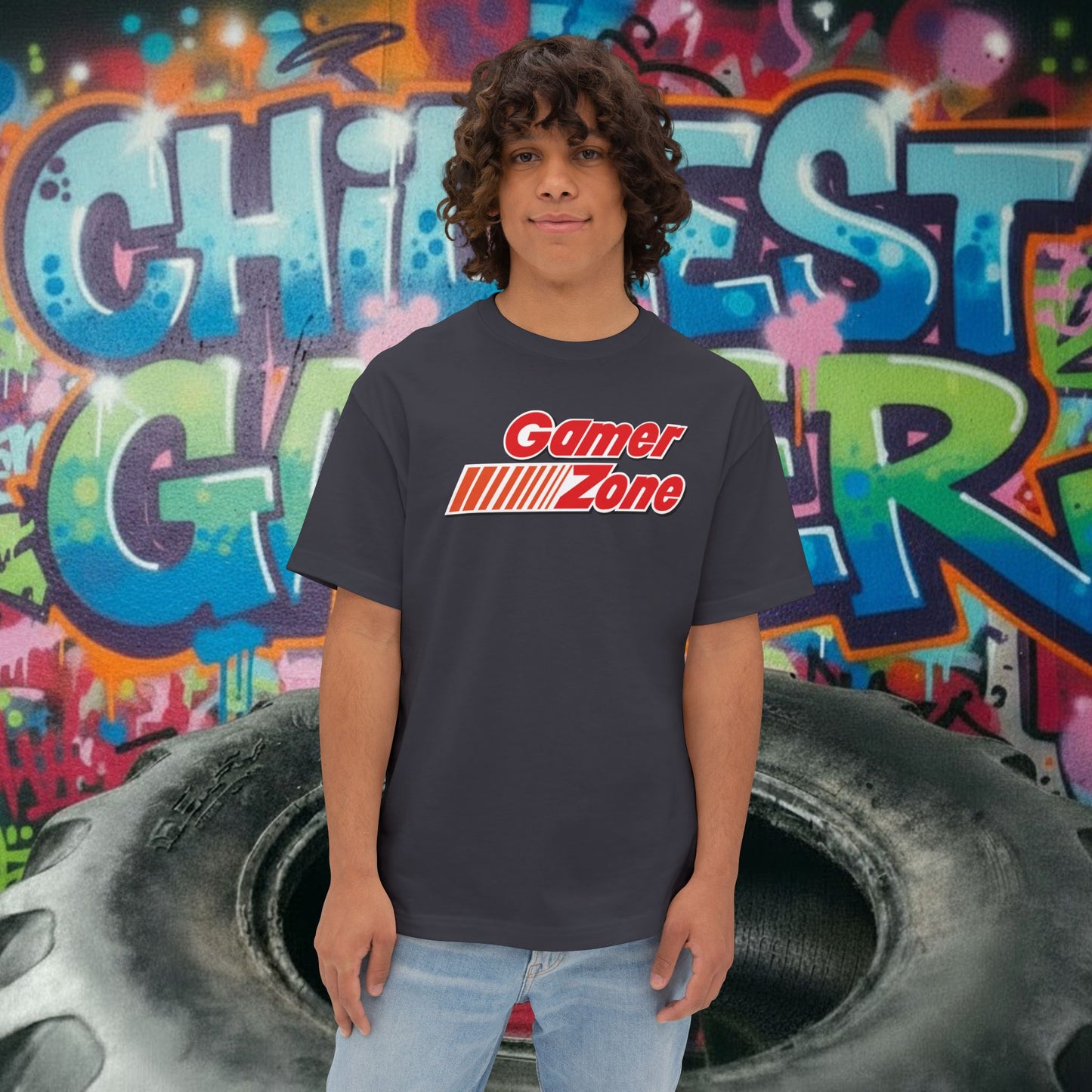 GAMER ZONE. Unisex Oversized Boxy Tee