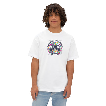 GOOD GAME WELL PLAYED TEE. Unisex Oversized Boxy Tee