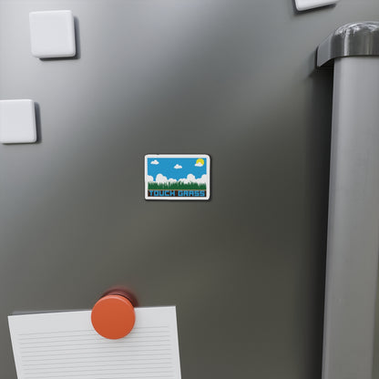 TOUCH GRASS. Die-Cut Magnets