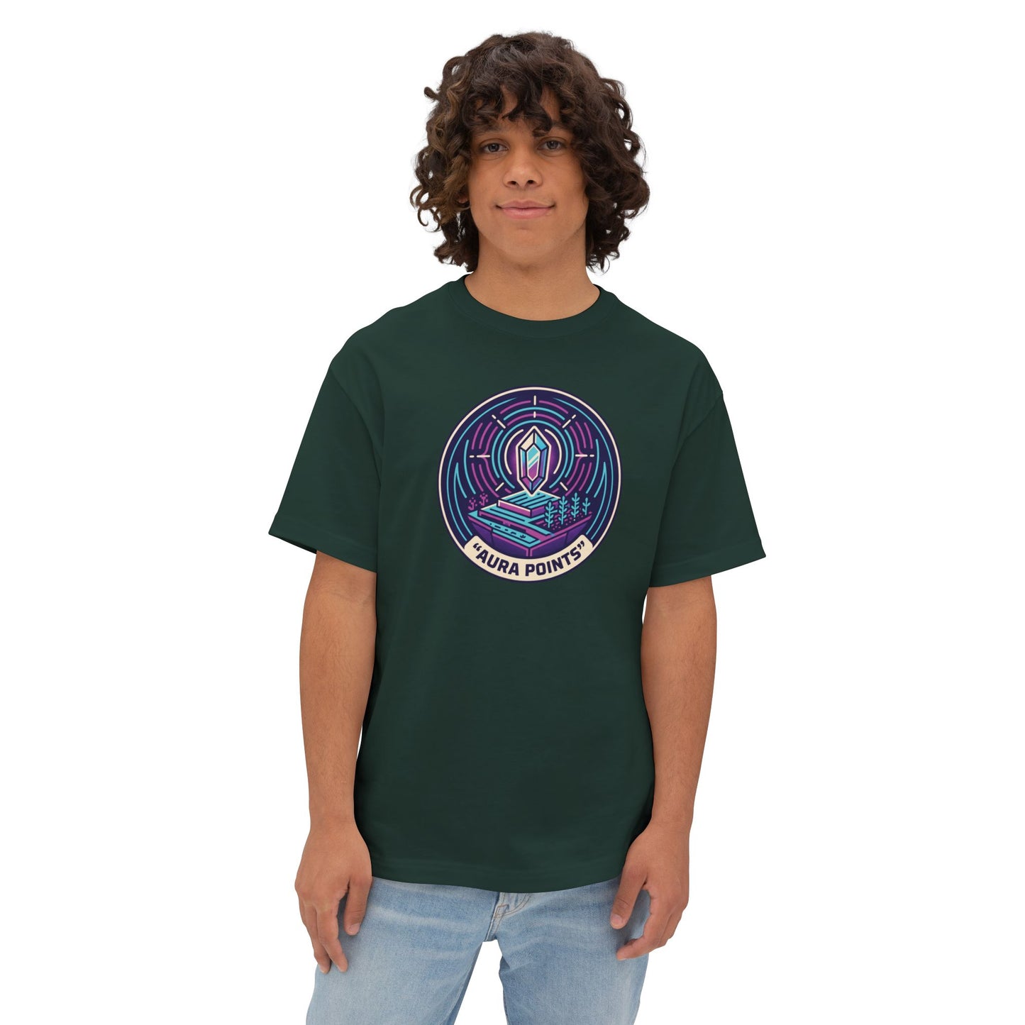 Aura Points. Unisex Oversized Boxy Tee