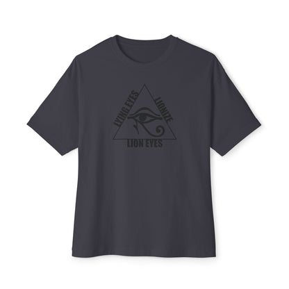 LYING EYES LIONIZE LION EYES. Unisex Oversized Boxy Tee