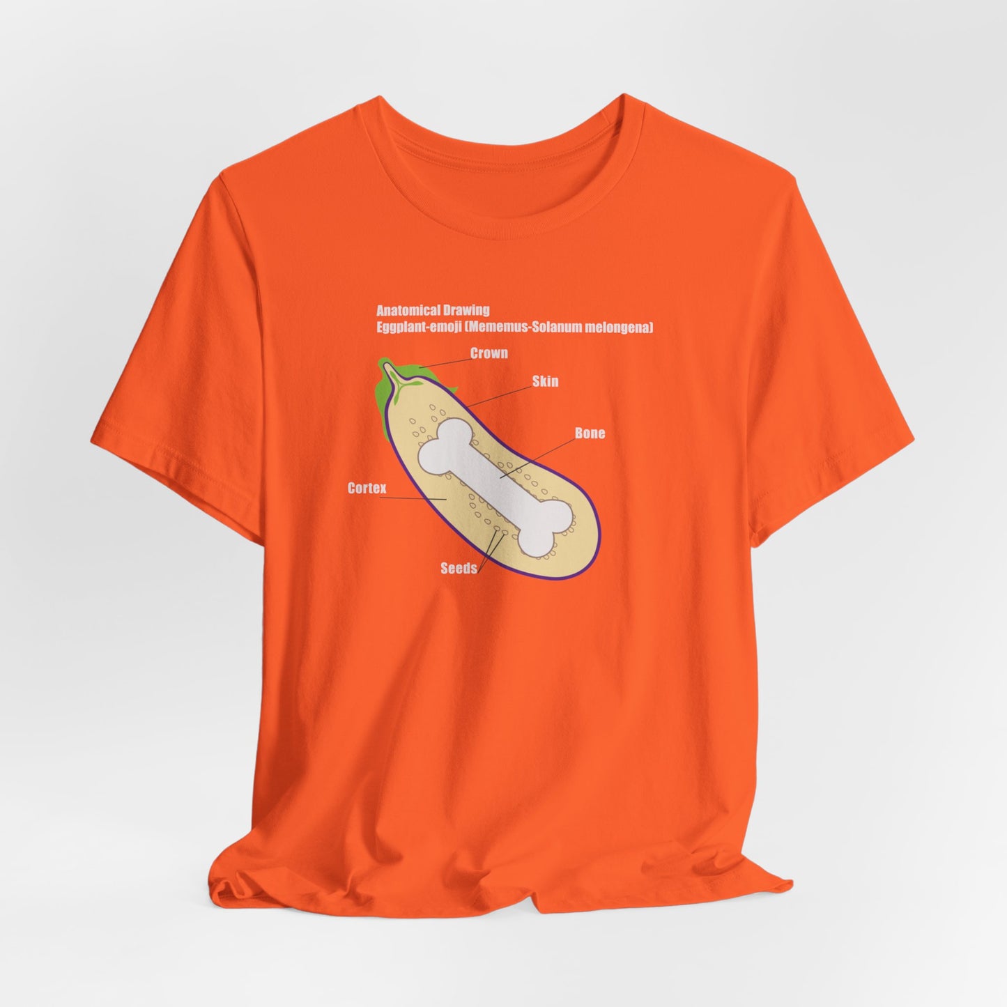 ANATOMY OF EGGPLANT. Unisex Jersey Short Sleeve Tee