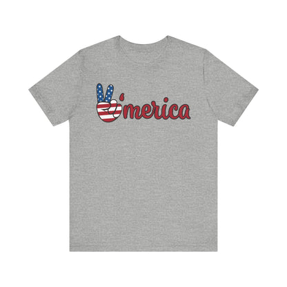 'MERICA. Unisex Jersey Short Sleeve Tee