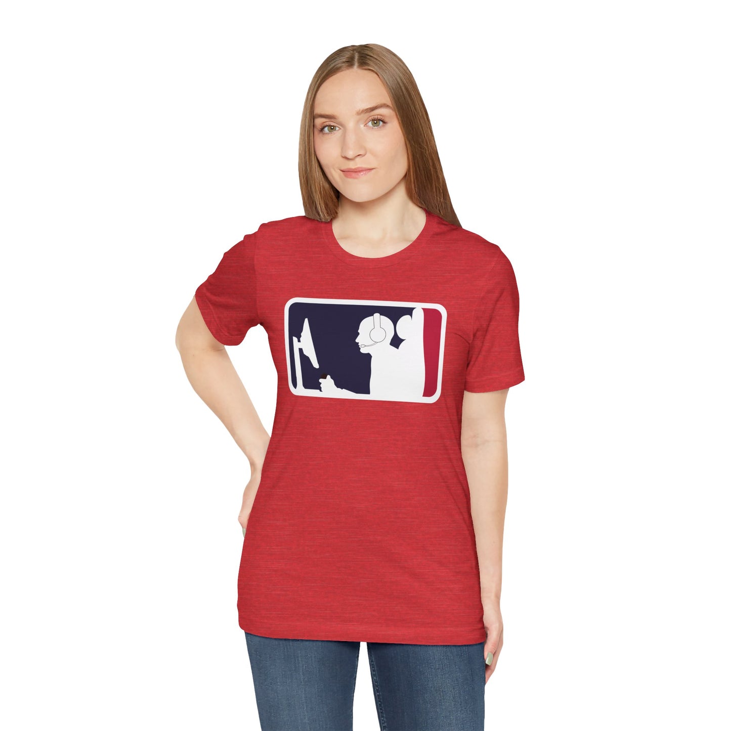 MAJOR LEAGUE GAMER (CONSOLE). Unisex Jersey Short Sleeve Tee