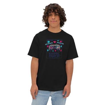 GAME OVER TEE. Unisex Oversized Boxy Tee