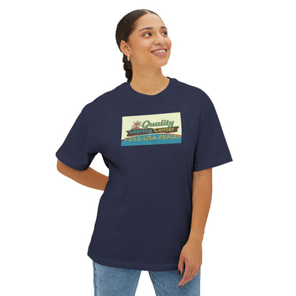 QUALITY LEARING CENTER. Unisex Oversized Boxy Tee