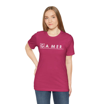 DR. GAMER IS IN THE HOUSE. Unisex Jersey Short Sleeve Tee