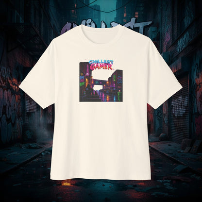 CHILLEST GAMER® ALLEY. Unisex Oversized Boxy Tee