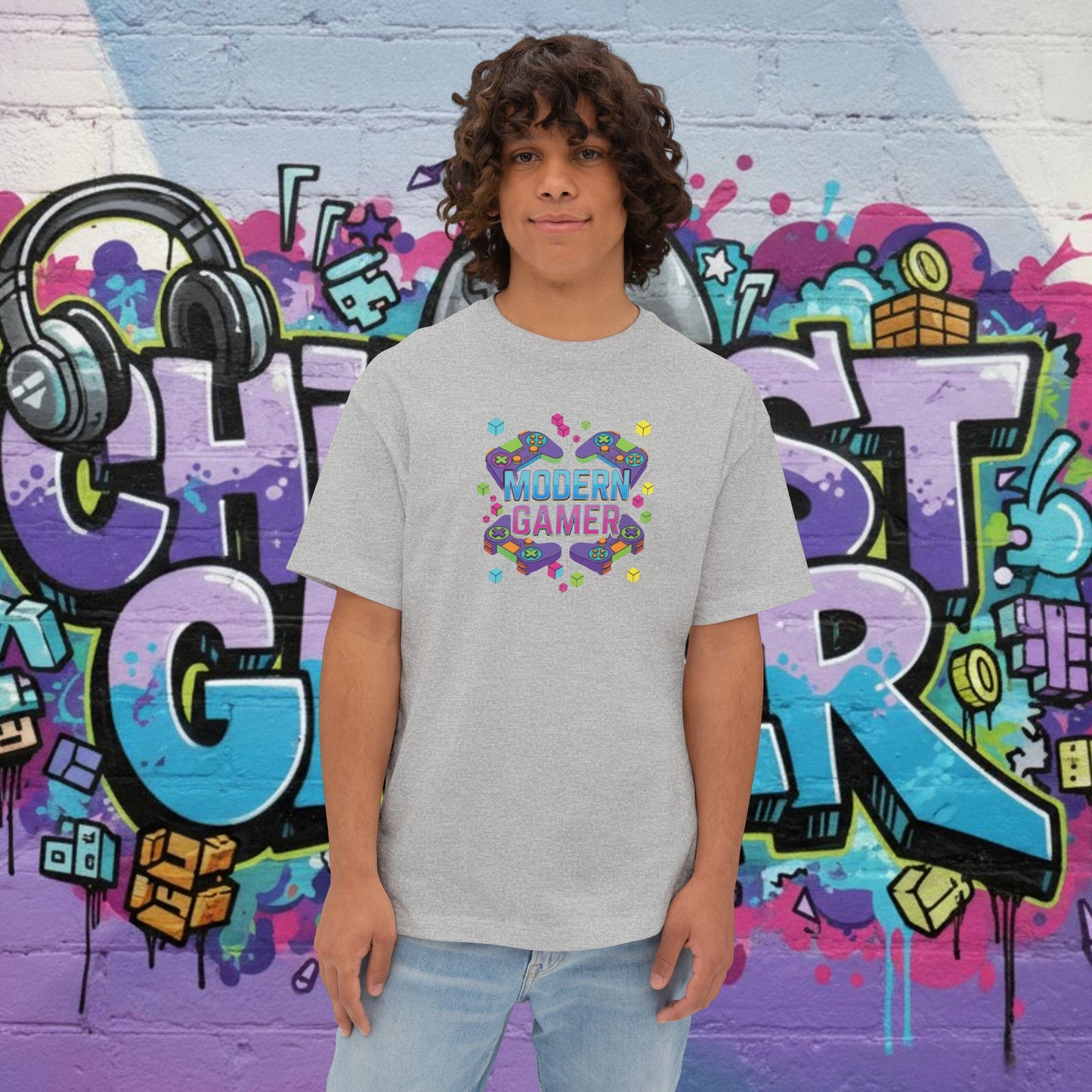 MODERN GAMER. Unisex Oversized Boxy Tee