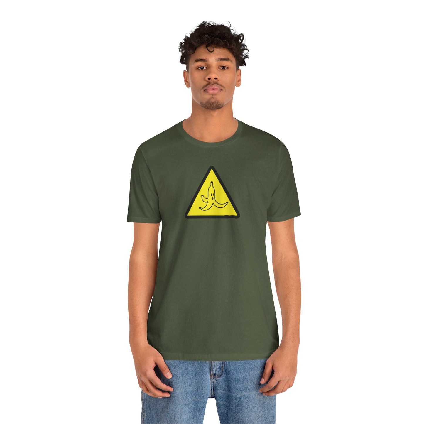 CAUTION BANANA. Unisex Jersey Short Sleeve Tee