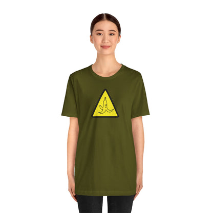 CAUTION BANANA. Unisex Jersey Short Sleeve Tee