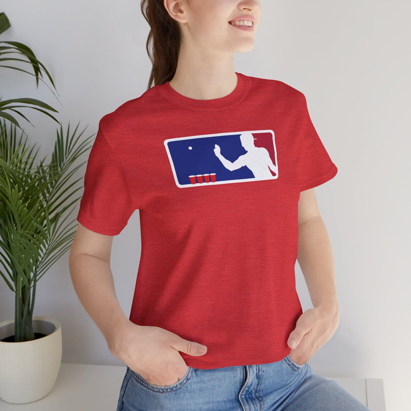 MAJOR LEAGUE PONGER. Unisex Jersey Short Sleeve Tee