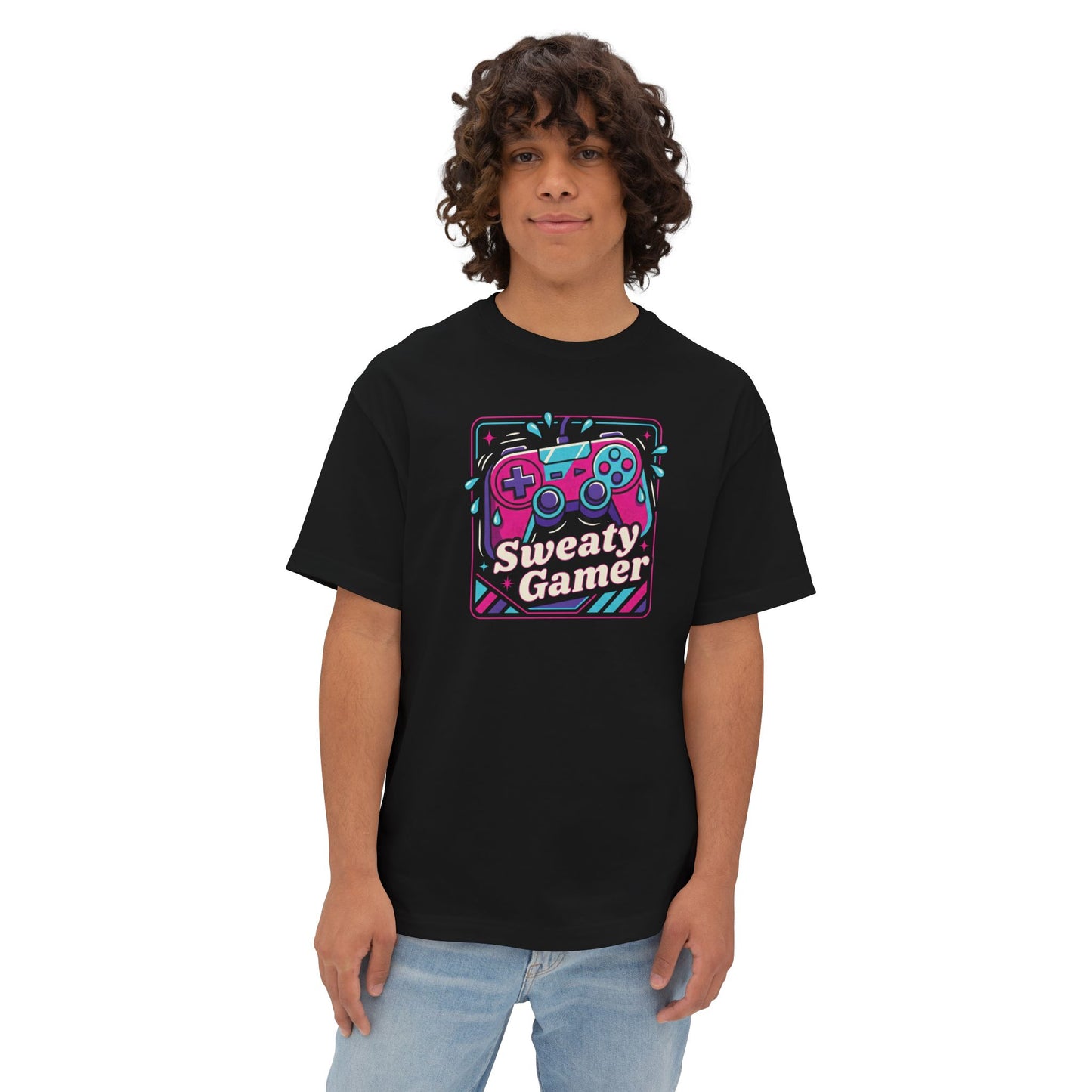 SWEATY GAMER. Unisex Oversized Boxy Tee