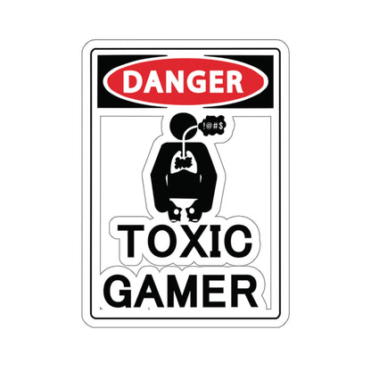 TOXIC GAMER !@#$. Kiss-Cut Stickers