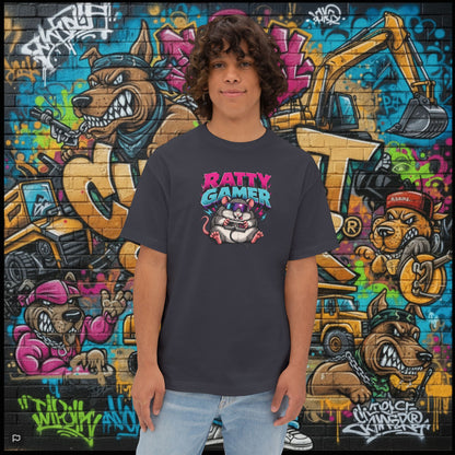 RATTY GAMER. Unisex Oversized Boxy Tee