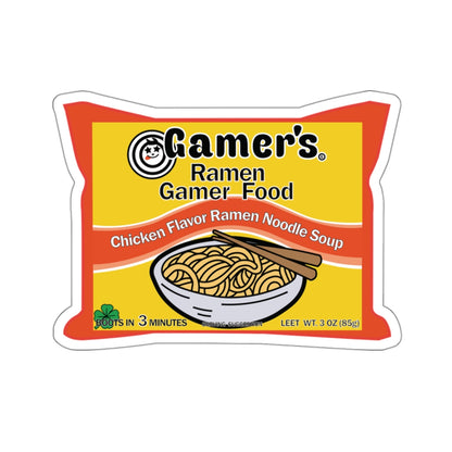 RAMEN GAMER FOOD. Kiss-Cut Stickers