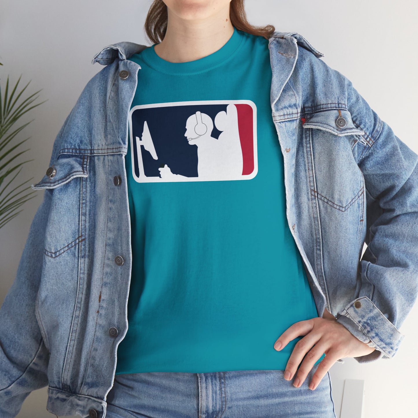 MAJOR LEAGUE GAMER (CONSOLE). Unisex Heavy Cotton Tee