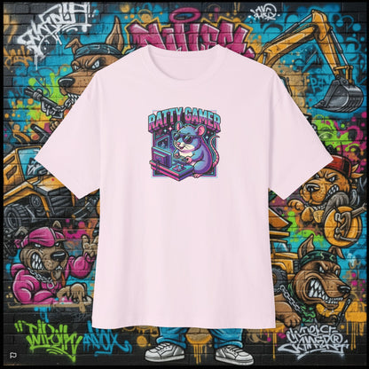 RATTY GAMER. Unisex Oversized Boxy Tee