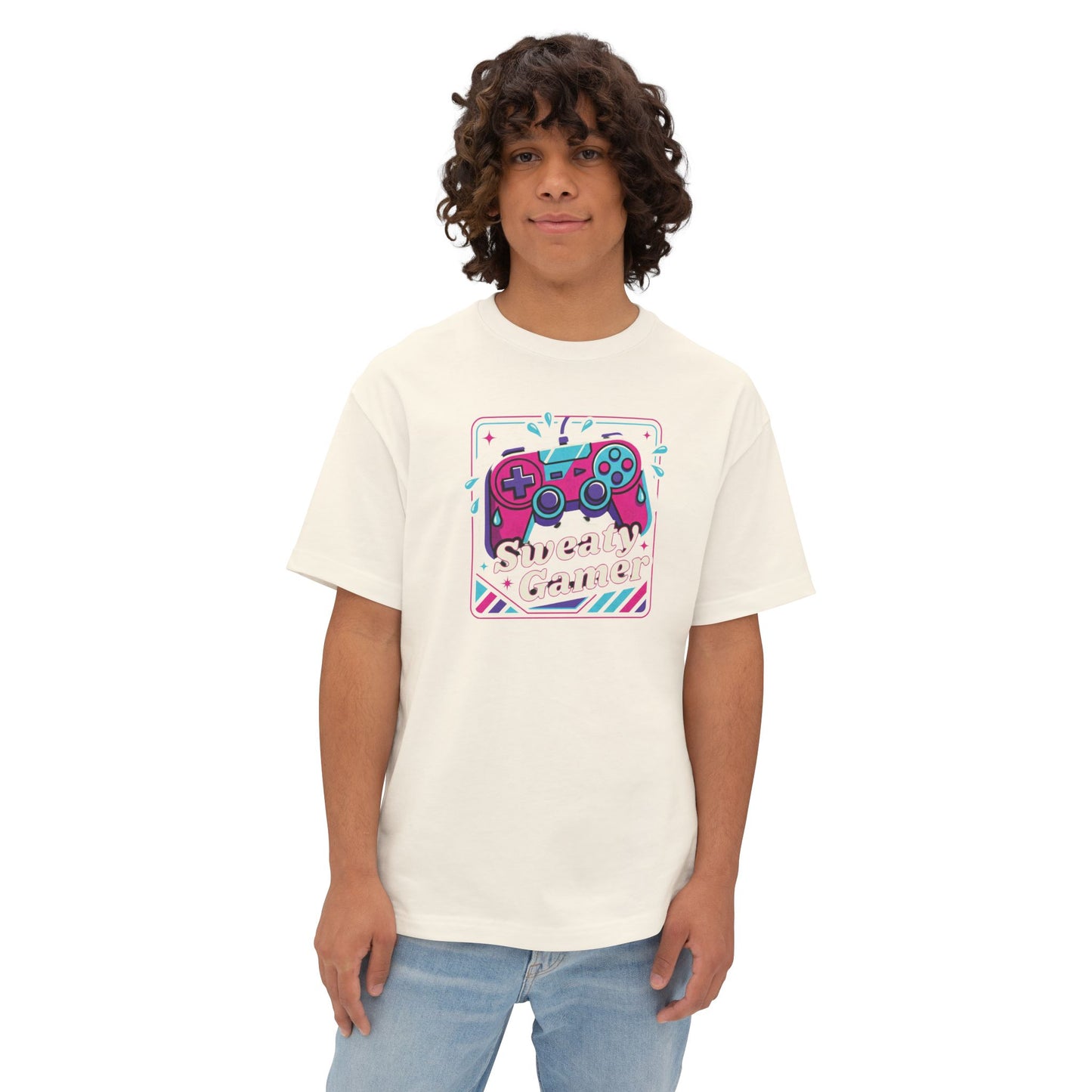 SWEATY GAMER. Unisex Oversized Boxy Tee