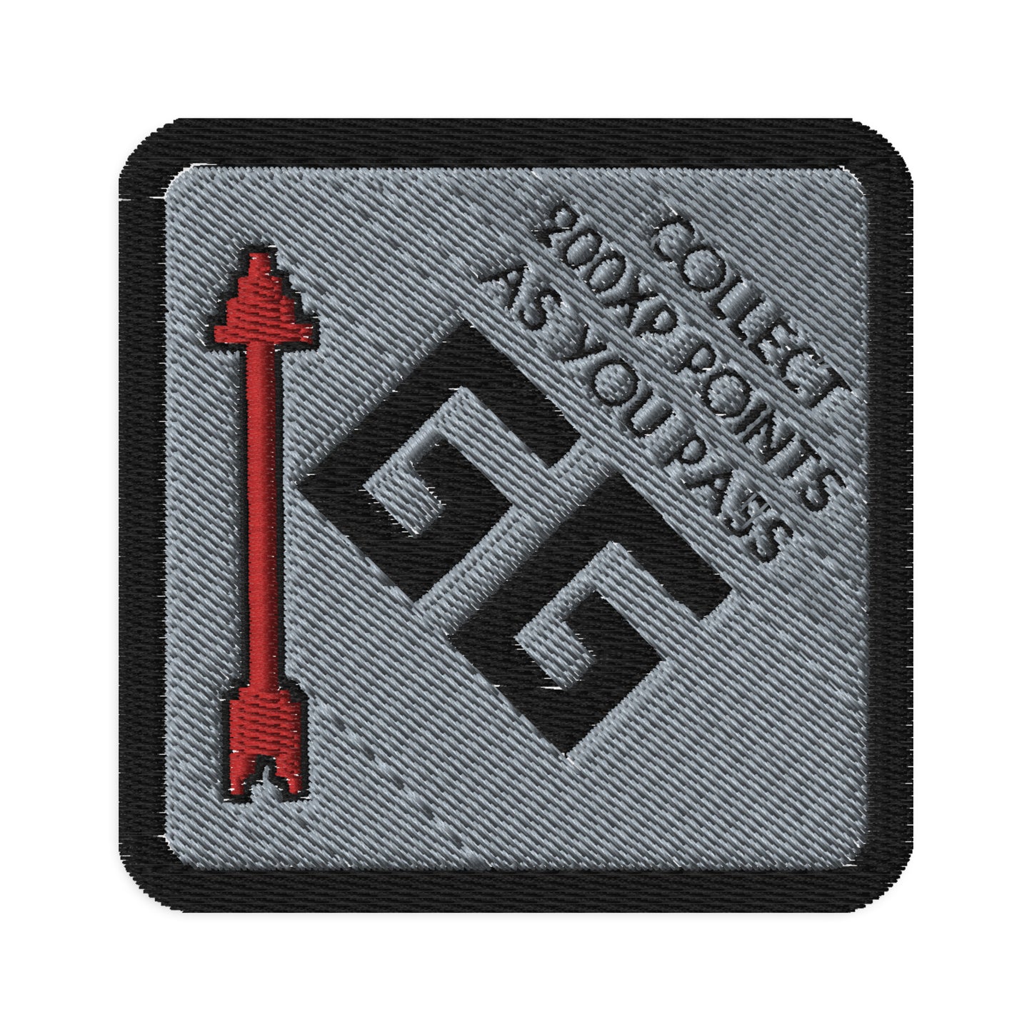 GG PASS GO COLLECT 200XP. Embroidered patches