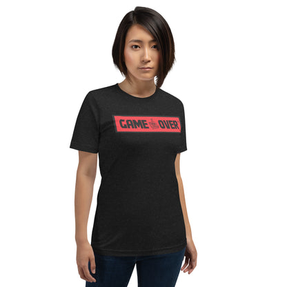 GAMER CRAFT GAME OVER. Unisex t-shirt