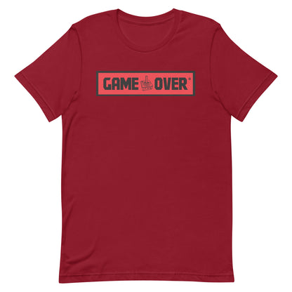 GAMER CRAFT GAME OVER. Unisex t-shirt